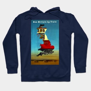 Vintage Travel Poster - See Britain by Rail Hoodie